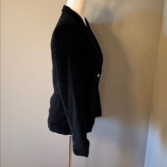 Banana Republic Black Velvet Blazer - Picture 4 of 9